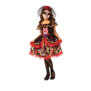 Rubies Day of the Dead Sugar Skeleton Dress Costume for Kids, Girls Medium