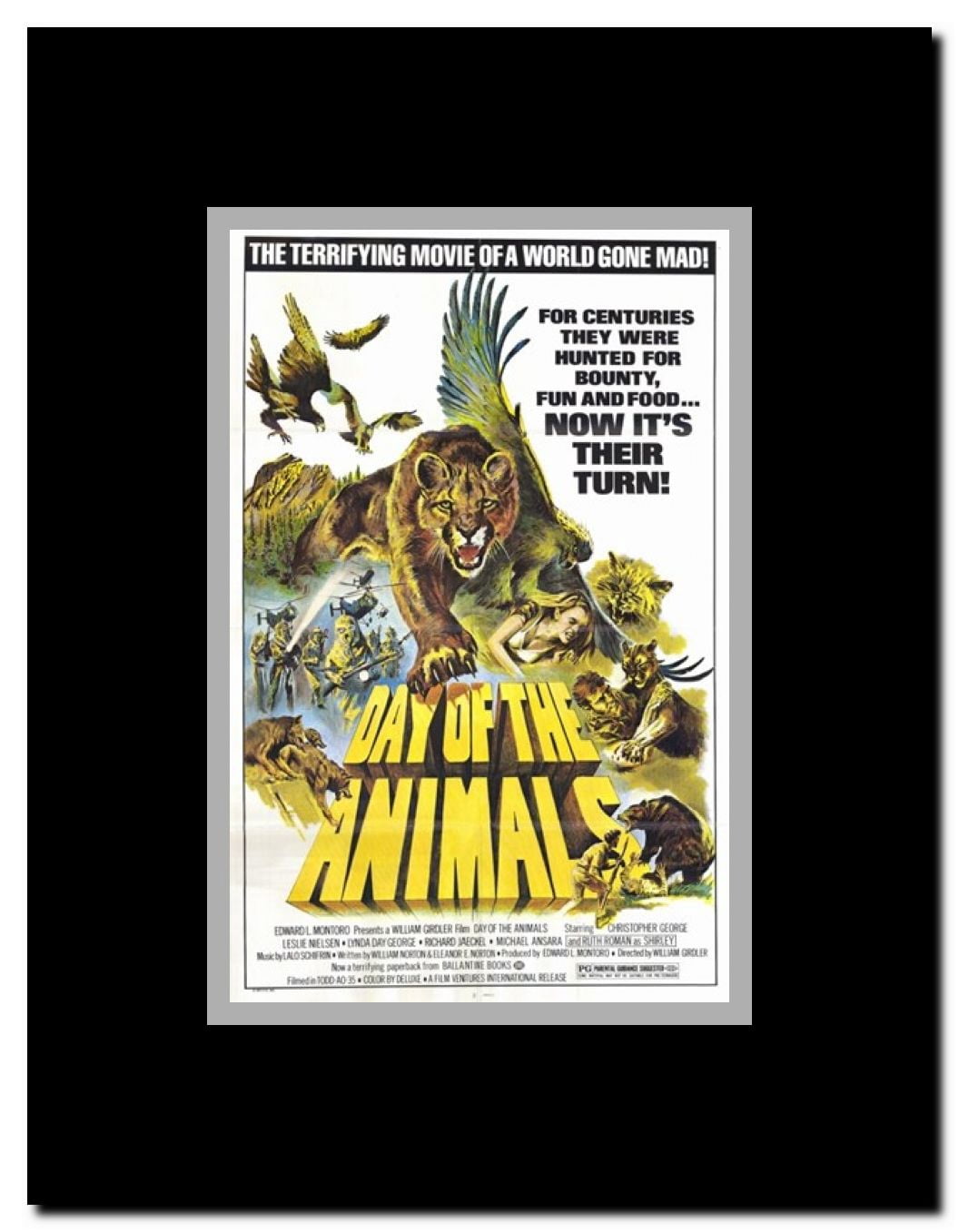 Day of the Animals Framed Movie Poster