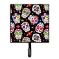thumbnail image 1 of Day of the Dead Black Leash or Key Holder, 1 of 1