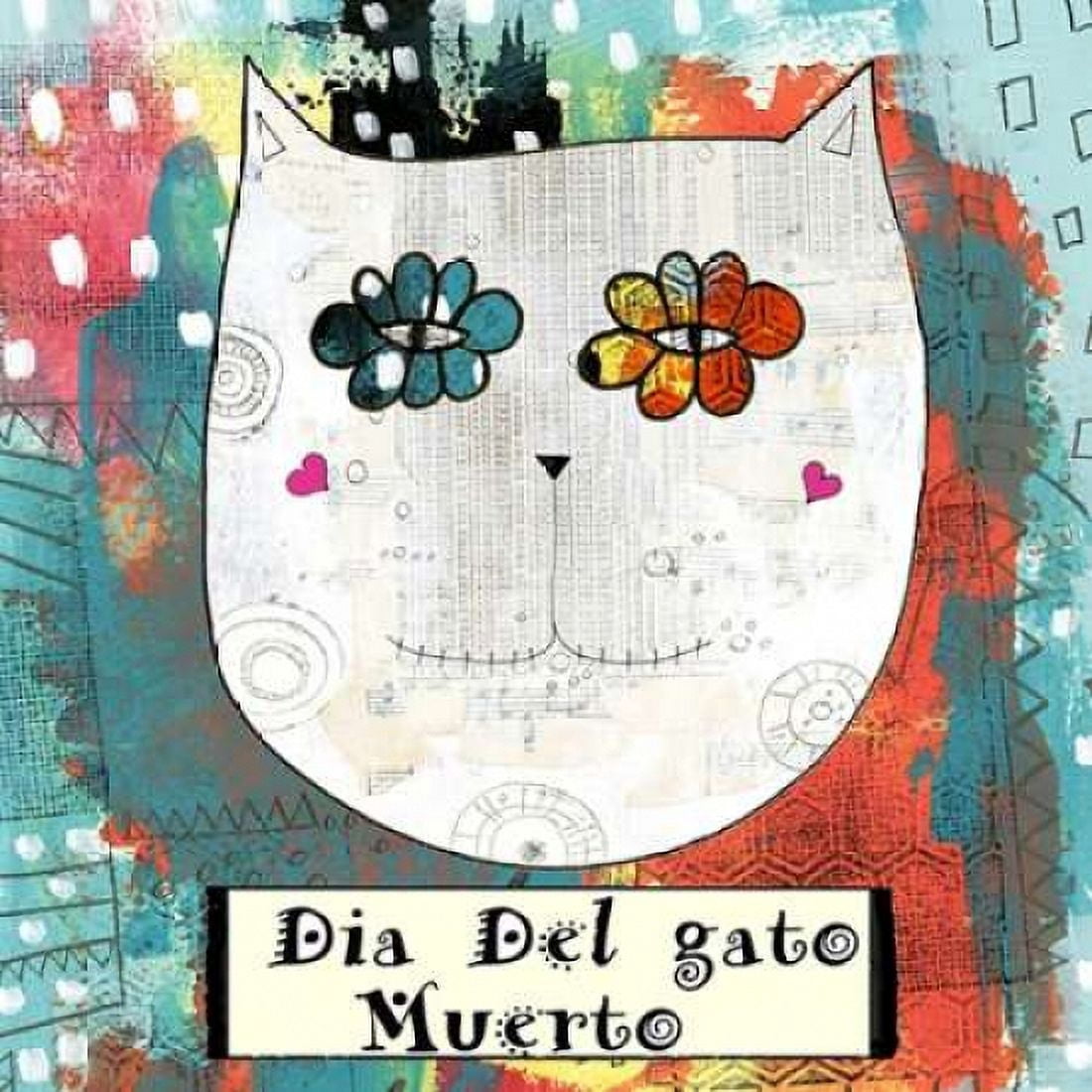 Day of the Dead Cat Canvas Art - Sarah Ogren (24 x 24)