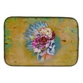 thumbnail image 1 of Day of the Dead Flowers Skull Dish Drying Mat, 1 of 7