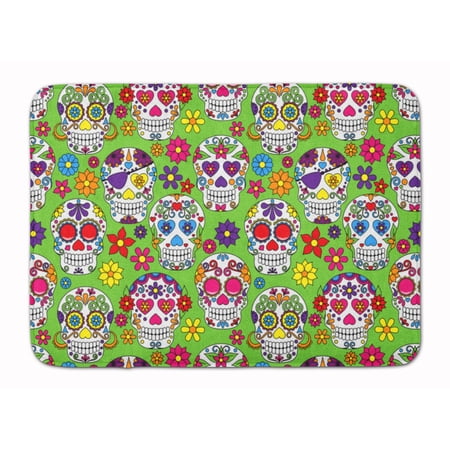 Day of the Dead Green Machine Washable Memory Foam Mat