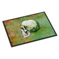 thumbnail image 1 of Day of the Dead Green Skull Indoor or Outdoor Mat, 24 x 36 in., 1 of 1