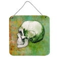 thumbnail image 1 of Day of the Dead Green Skull Wall or Door Hanging Prints, 1 of 1