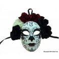 thumbnail image 1 of Day of the Dead Half Mask - Female - Costume Accessory - Adult Teen, 1 of 3