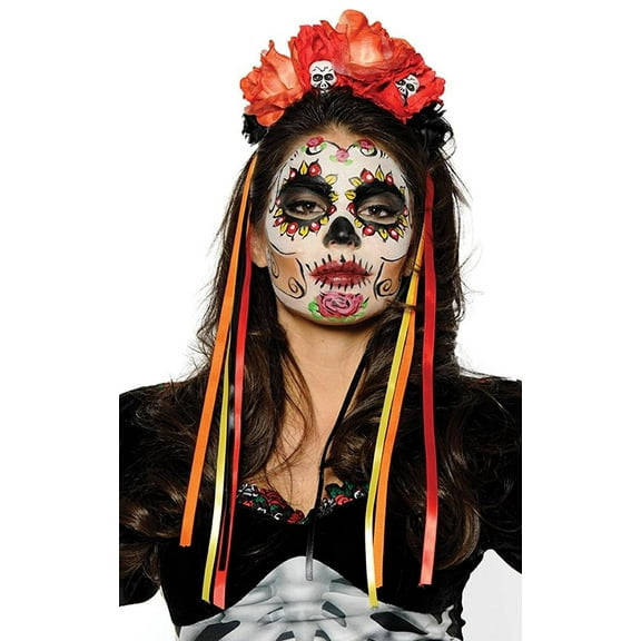 Day of the Dead Mantia Adult Costume Headband