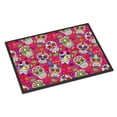 thumbnail image 1 of Day of the Dead Pink Doormat 18x27, 1 of 4