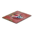 thumbnail image 1 of Day of the Dead Red Flowers Skull Mouse Pad, Hot Pad or Trivet, 1 of 1