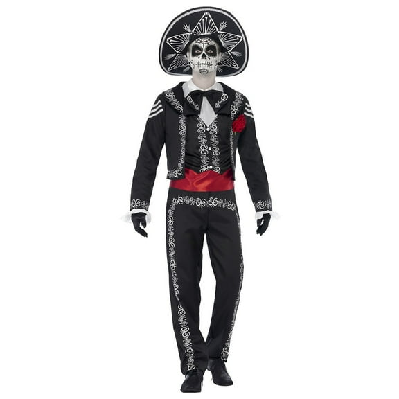 Smiffys Day of the Dead Senor Bones Adult Costume Medium Male