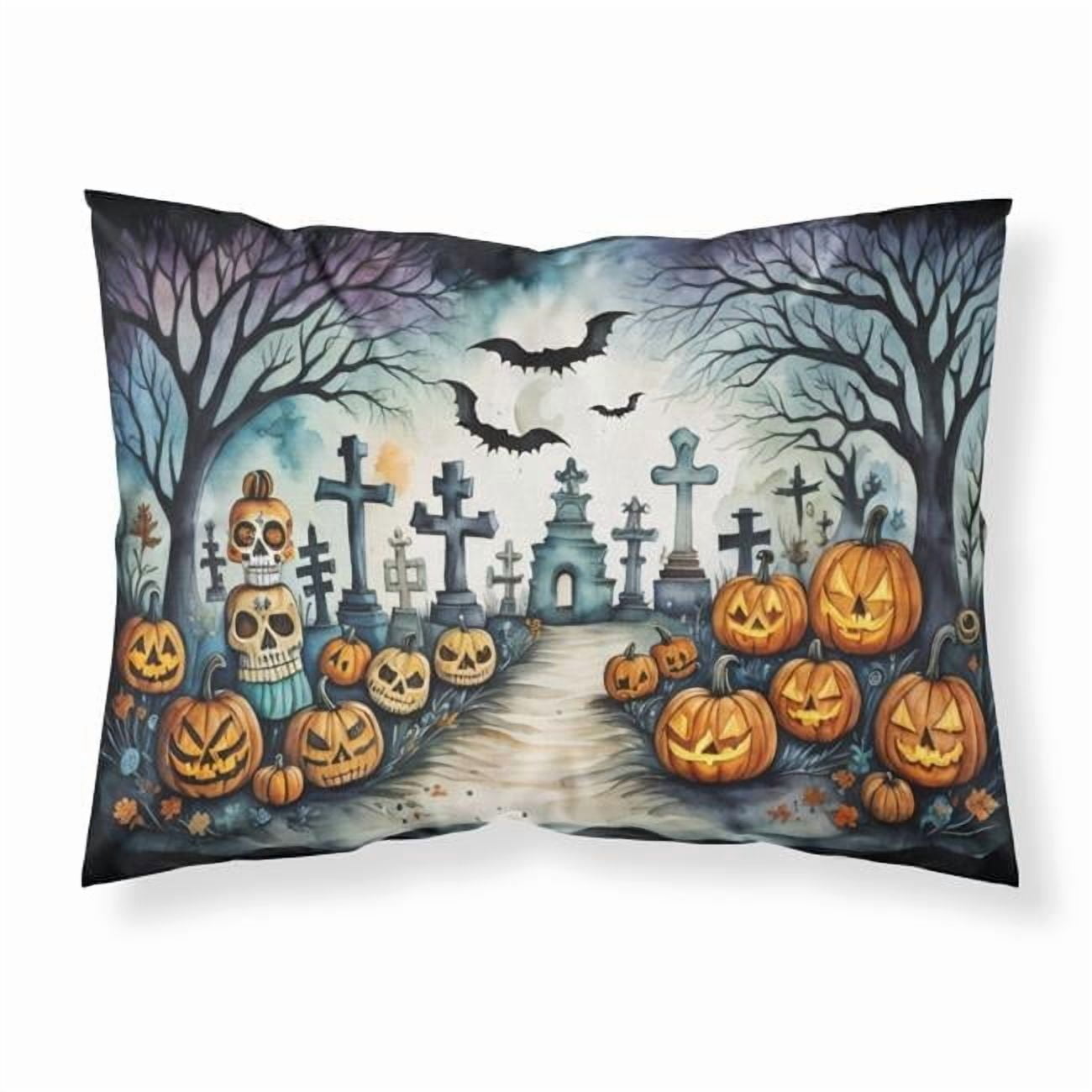 Carolines Treasures DAC2238PILLOWCASE 20.5 x 30 in. Unisex Day of the Dead Spooky Halloween Fabric Standard Pillowcase