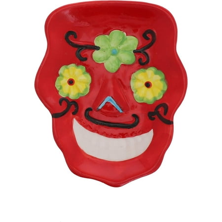 Day of the Dead Sugar Plate - Red
