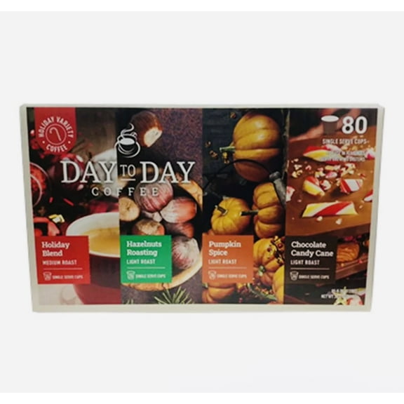 Day to Day Coffee Holiday Variety Coffee Pods 80 Count
