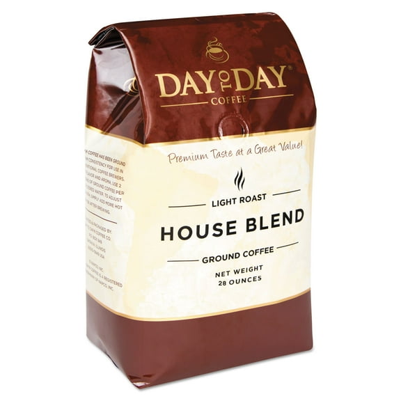 Day to Day Coffee PCO33750 28 oz. Bag 100% Pure Coffee House Blend Ground (3/Pack)