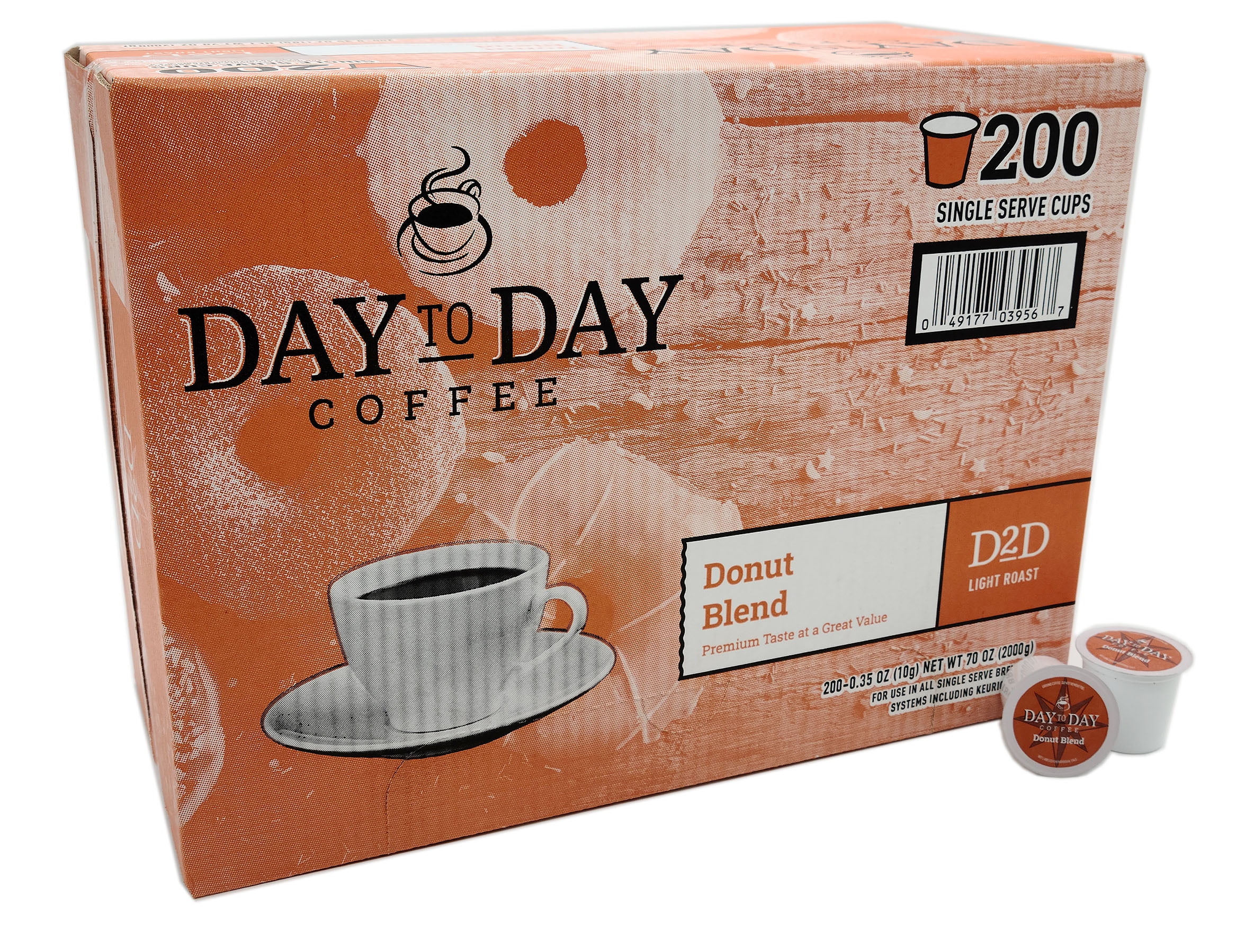 Day to Day Donut Blend Coffee 200ct Single Serve Cups