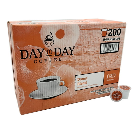 Day to Day Donut Blend Coffee 200ct Single Serve Cups
