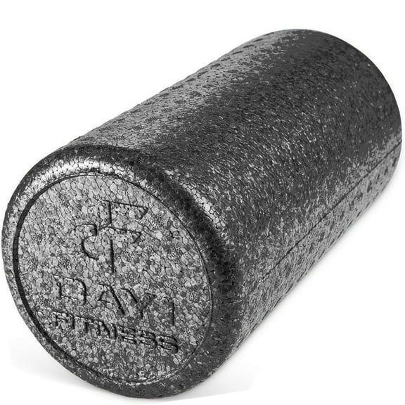 Day1Fitness High Density Muscle Foam Rollers by Day 1 Fitness - Black, 12 In.