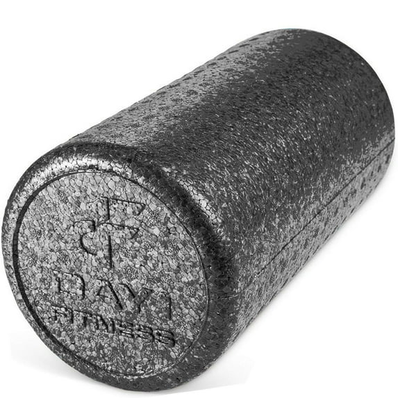 Day1Fitness High Density Muscle Foam Rollers by Day 1 Fitness - Black, 12 In.