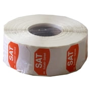 DayMark Day of the Week 1" x 1" Removable Label, SAT Roll of 1,000