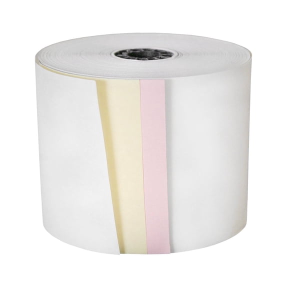 DayMark Paper Cash Register Tape Roll, 3 Ply, White (Case of 50)