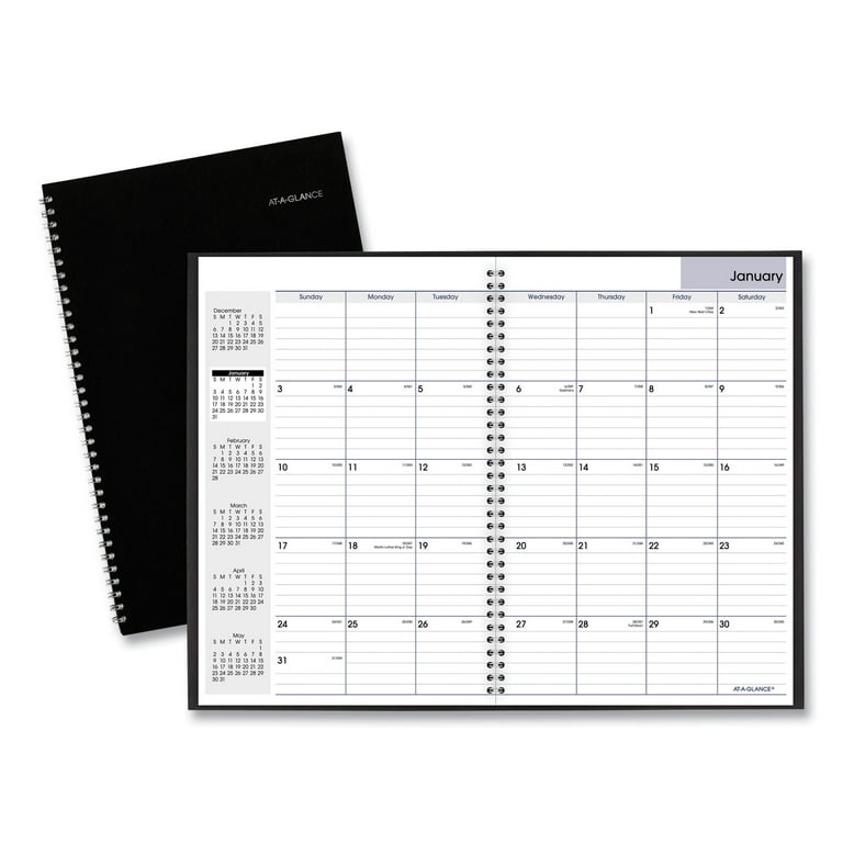 DayMinder Monthly Planner, Ruled Blocks, 12 x 8, Black Cover, 14-Month (Dec to Jan): 2023 to 2025 DayMinder Monthly Planner, Ruled Blocks, 12 x 8, Black Cover, 14-Month (Dec to Jan): 2023 to 2025