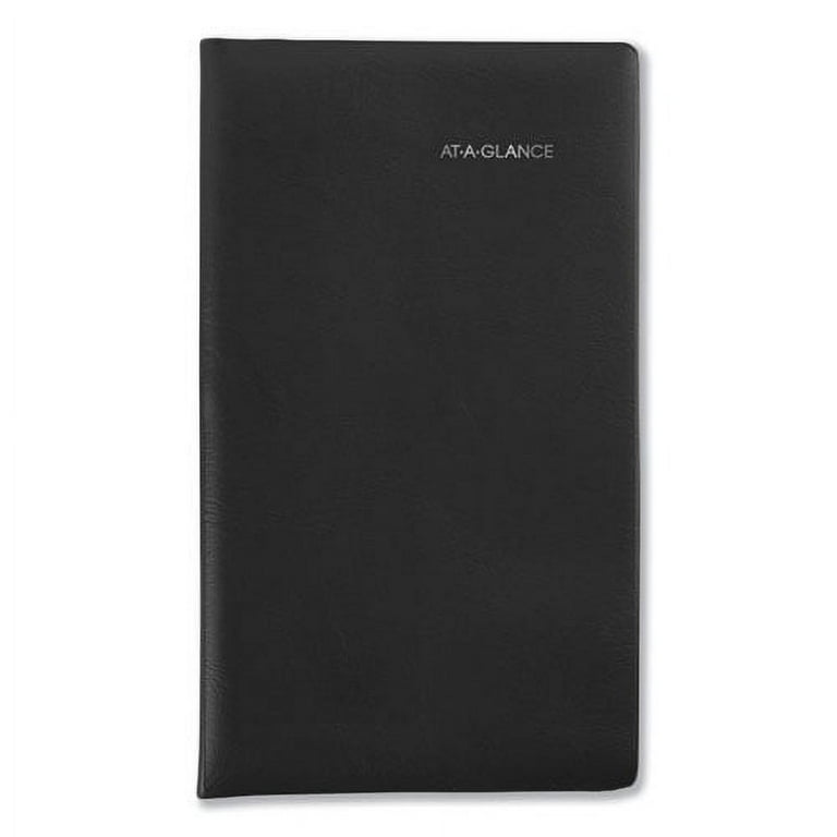 DayMinder 2024 Monthly Planner, Black, Pocket, 3 1/2