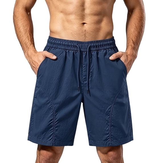 DayScoop Big and Tall Shorts for Men Plus Size Bottoms Summer Fashion Sports Dry Fitness Running Outdoor Cut Cycling Solid Color Casual Short Pants