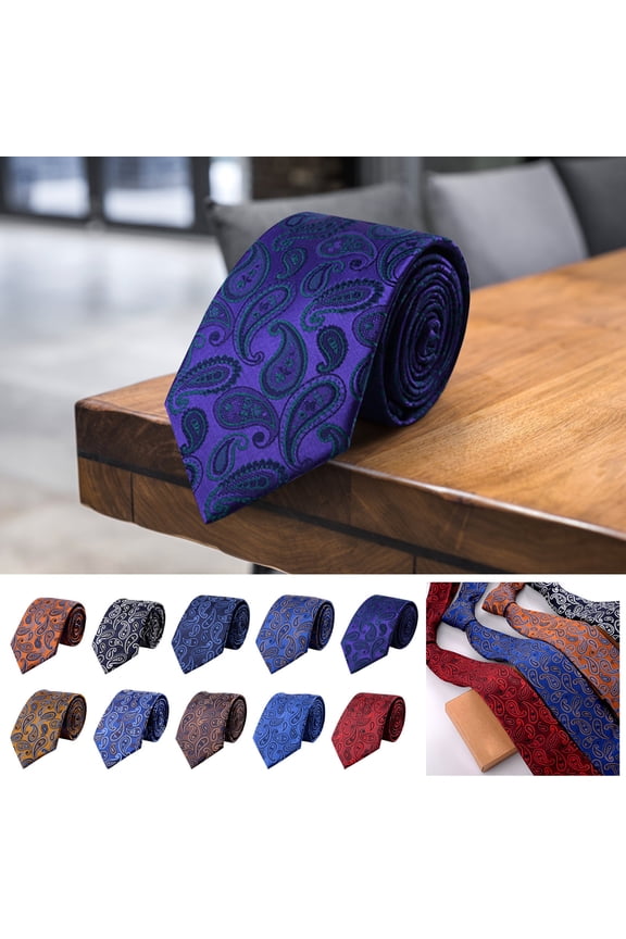 Business Tie for Men Solid Color Necktie Slim Satin Fashion In Various Colours Tie