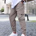 thumbnail image 1 of DayScoop Casual Pants for Men Fashion Bottoms Summer Style Cargo Loose Drawstring Pockets Outdoors Exercise Trousers, 1 of 6