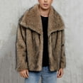 thumbnail image 1 of DayScoop Fashion Outer Jacket for Men Winter Outerwear Casual Warm Faux Furry Long Sleeve Turn Down Collar Tops, 1 of 6