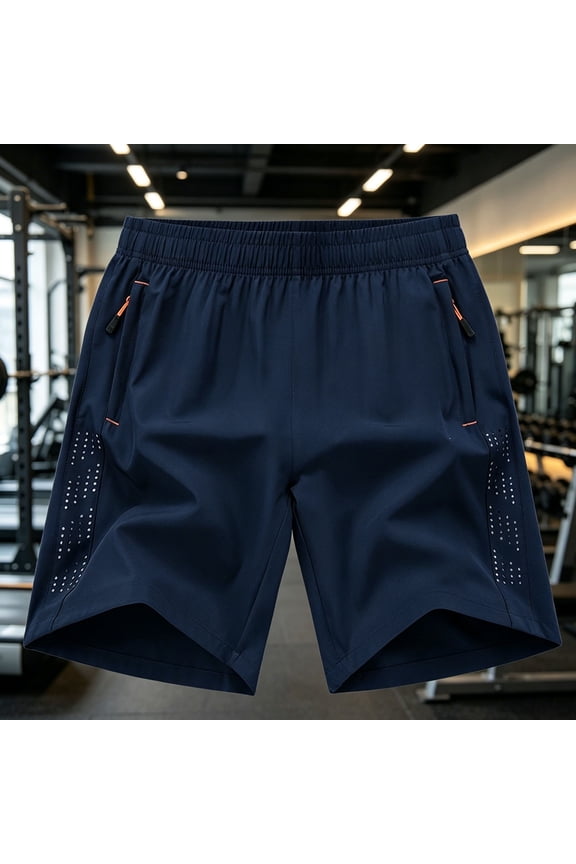 Fashion Shorts for Men Casual Breeches Summer Ice Silk Fitness Loose Sports Thin Running FastDrying Short Pants