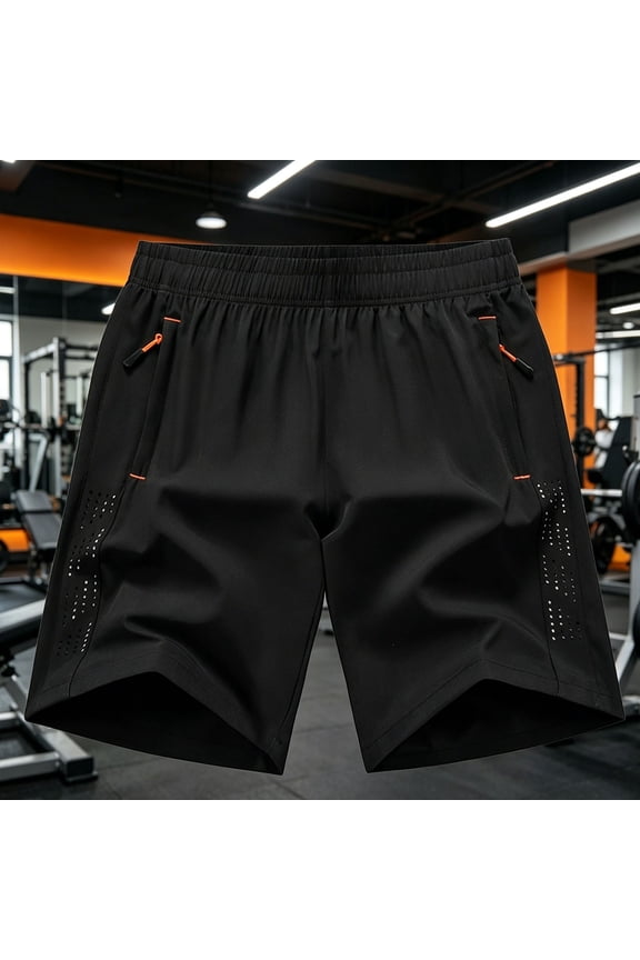 Fashion Shorts for Men Casual Breeches Summer Ice Silk Fitness Loose Sports Thin Running FastDrying Short Pants