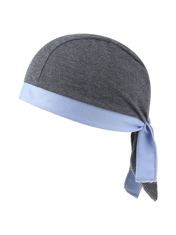 Mans Cycling Do Rag Skull Cap, Lightweight Bandana Head Wrap, Windproof Sweat Wicking Doo Rag for Cycling, Motor Riding, Workout, Outdoor Sports, Stretchy Head Cover