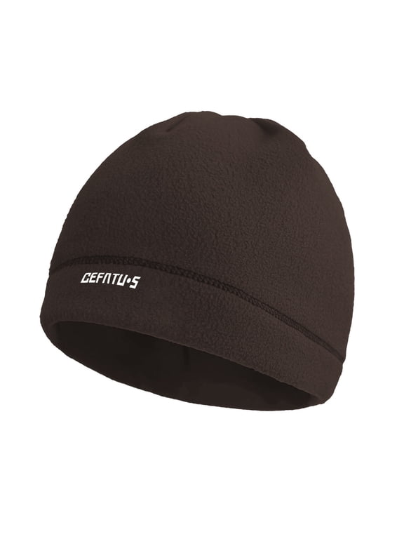 Mans Fleece Skull Cap, Thin Warm Beanie Helmet Liner Hat, Windproof Running Cycling Head Cap, Motorcycle, Ski, Workout, Outdoor Sports, Solid Colors