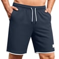thumbnail image 1 of DayScoop Men's Casual Shorts Fashion Shorts Summer Drawstring Elastic Waist Beach Sports Loose Fitness Breathable Short Pants, 1 of 5