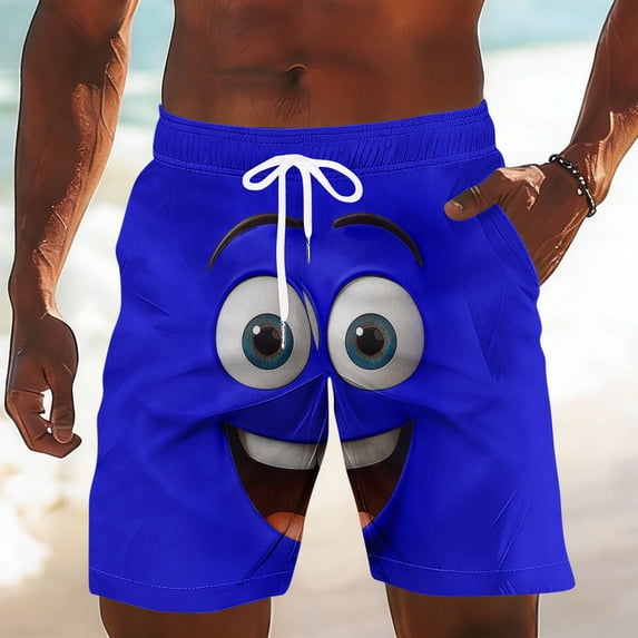 DayScoop Mens Casual Shorts Summer Bottoms Fashion Pocket Elastic Waistband Drawstring Swimming Trunks Beach Short Pants