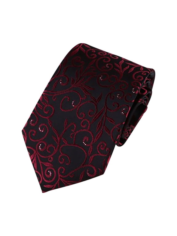 Mens Fashion Tie Business Necktie Solid Color Slim Satin In Various Colours Tie