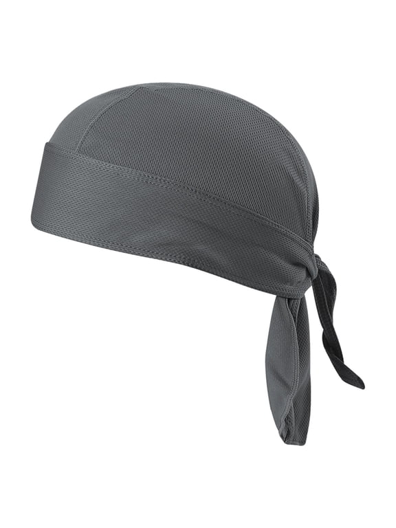 Mens Mesh Do Rag Bana, Lightweight Breathable Skull Cap With Tie Strap, Quick Dry Head Wrap Motorcycle Cycling Running, Multi Color Outdoor Sport Head Cover
