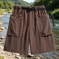 thumbnail image 1 of DayScoop Mens Shorts Casual Breeches Summer Fashion Ice Silk Fitness Breathable Comfortable Loose Sports Thin Running Fast-drying Short Pants Plus Size, 1 of 5