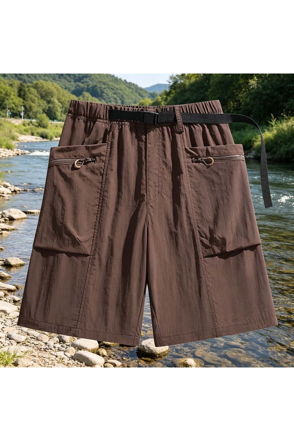 Mens Shorts Casual Breeches Summer Fashion Ice Silk Fitness Breathable Comfortable Loose Sports Thin Running Fast-drying Short Pants Plus Size