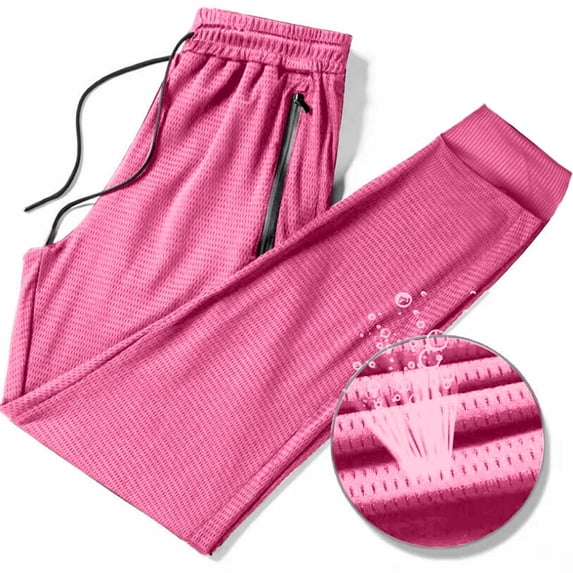 DayScoop Mens Sports Pants Summer Trousers Fashion Cropped Casual Breathable Jogging Pocket Drawstring Running Exercise Elastic Pants Plus Size