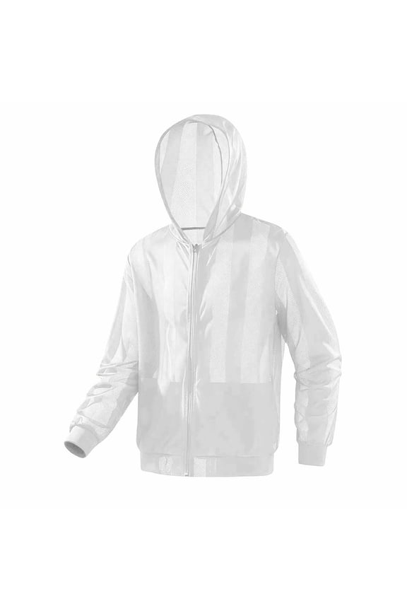Mens Summer Jackets Fashion Outerwear Casual Outdoors Sunscreen Clothing Sports Loose Mountaineering Tooling Outdoor Hood Fishing Outer Tops Plus Size
