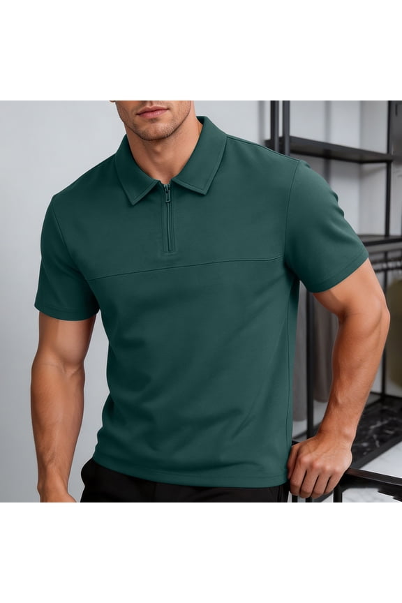 Mens T-Shirt Summer T Shirt Oversize Casual Fashion Short Sleeve Refreshing Breathable Business Color Tops Tees Plus Size