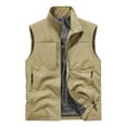 thumbnail image 1 of DayScoop Mens Vest Solid Color Sleeveless Jacket Big & Tall Winter Summer Casual Fashion Stand-Up Collar Waistcoat Top Plus Size, 1 of 5