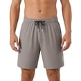 thumbnail image 1 of DayScoop Plus Size Shorts for Men Big and Tall Bottoms Summer Fashion Solid Color Casual Sports Elastic Waist Zipper Pocket Loose Oversize Short Pants, 1 of 5