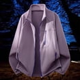 thumbnail image 1 of DayScoop Solid Color Outer Jacket for Men Fashion Outerwear Big & Tall Winter Casual Fleece Zipper Pocket Long Sleeve Stand-Up Collar Tops Plus Size, 1 of 3