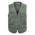 thumbnail image 1 of DayScoop Winter Vest for Men Casual Sleeveless Jacket Big & Tall Fashion Work Standing Collar Multiple Pockets Outdoor Photography Sports Top Plus Size, 1 of 5