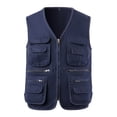 thumbnail image 1 of DayScoop Winter Vest for Men Casual Sleeveless Jacket Big & Tall Fashion Work Standing Collar Multiple Pockets Outdoor Photography Sports Top Plus Size, 1 of 5