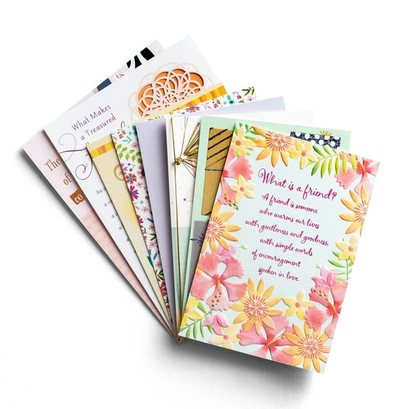 DaySpring Greeting Card Assortment Pack Birthday Friendship with Envelopes 8 Count
