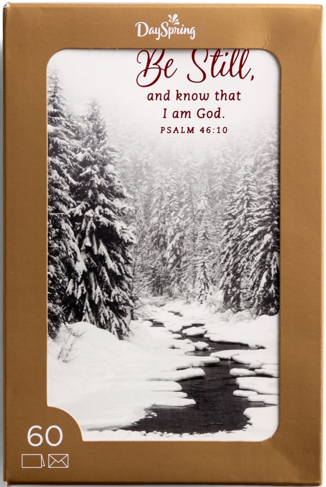 DaySpring Christmas Classics Black and White Bulk Boxed Cards and Envelopes 60 Count