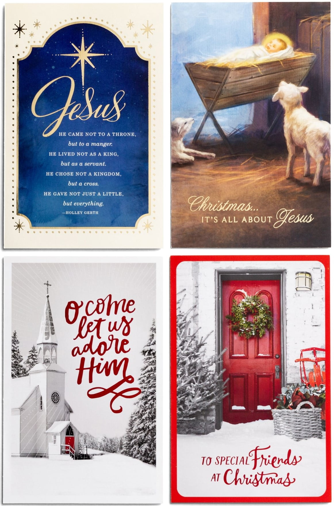 DaySpring - Christmas Classics - 60 Bulk Christmas Boxed Cards and Envelopes